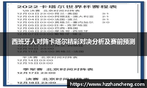 西班牙人对阵卡塔尔精彩对决分析及赛前预测